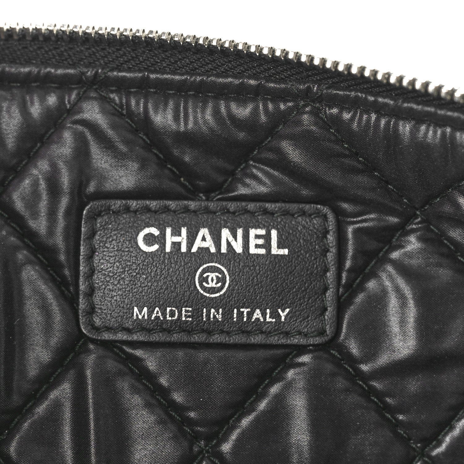 Chanel Caviar Studded Medium Deauville Pouch Black 6 of 8