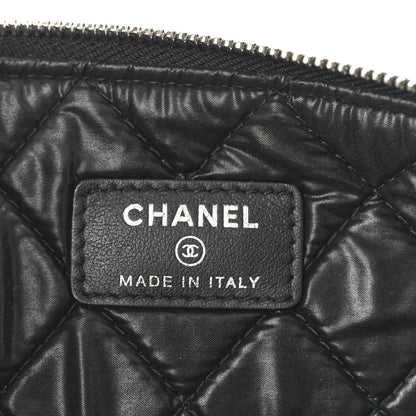 Chanel Caviar Studded Medium Deauville Pouch Black 6 of 8
