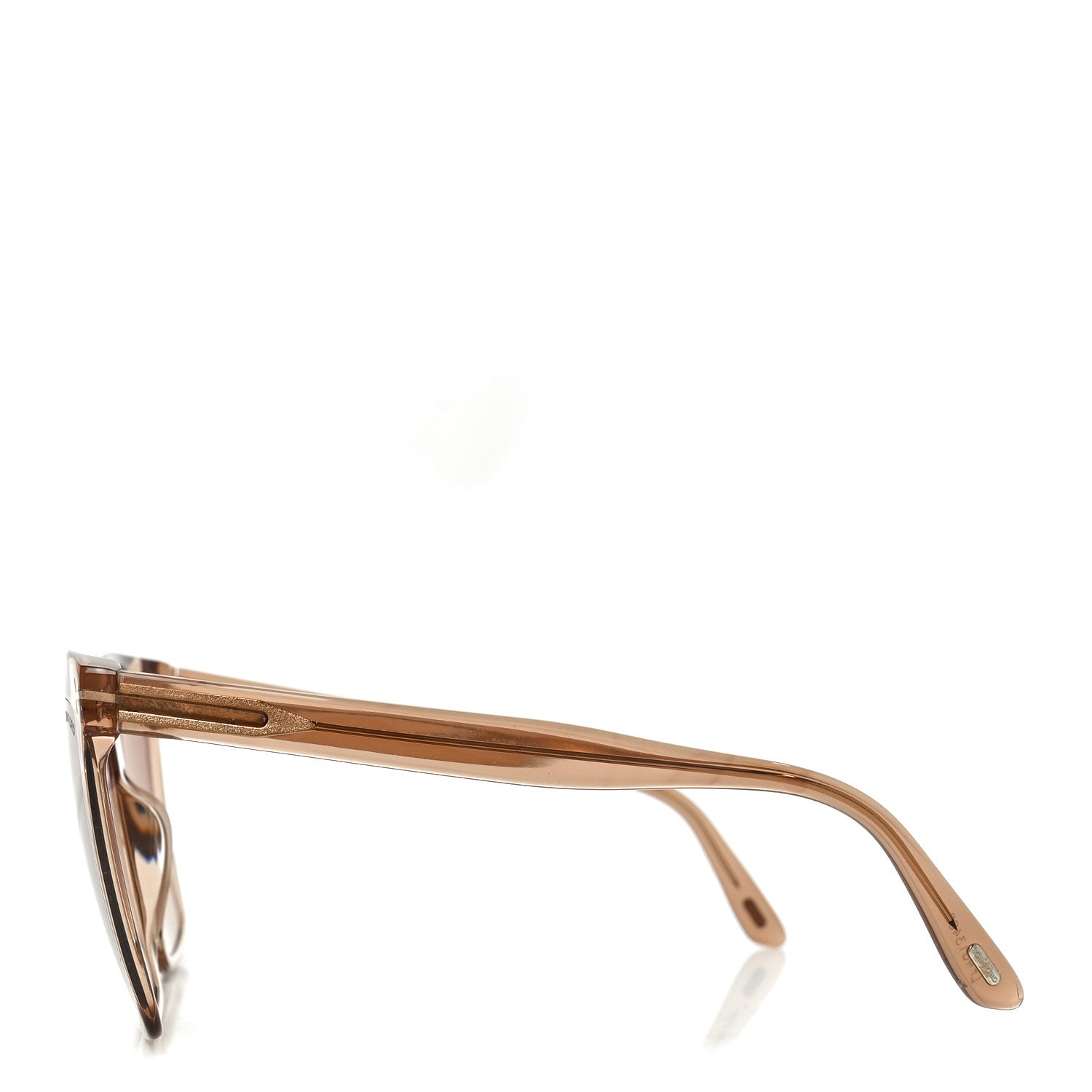 Tom Ford Acetate Polarized Sabrina Cat Eye Sunglasses TF764 Beige 3 of 6