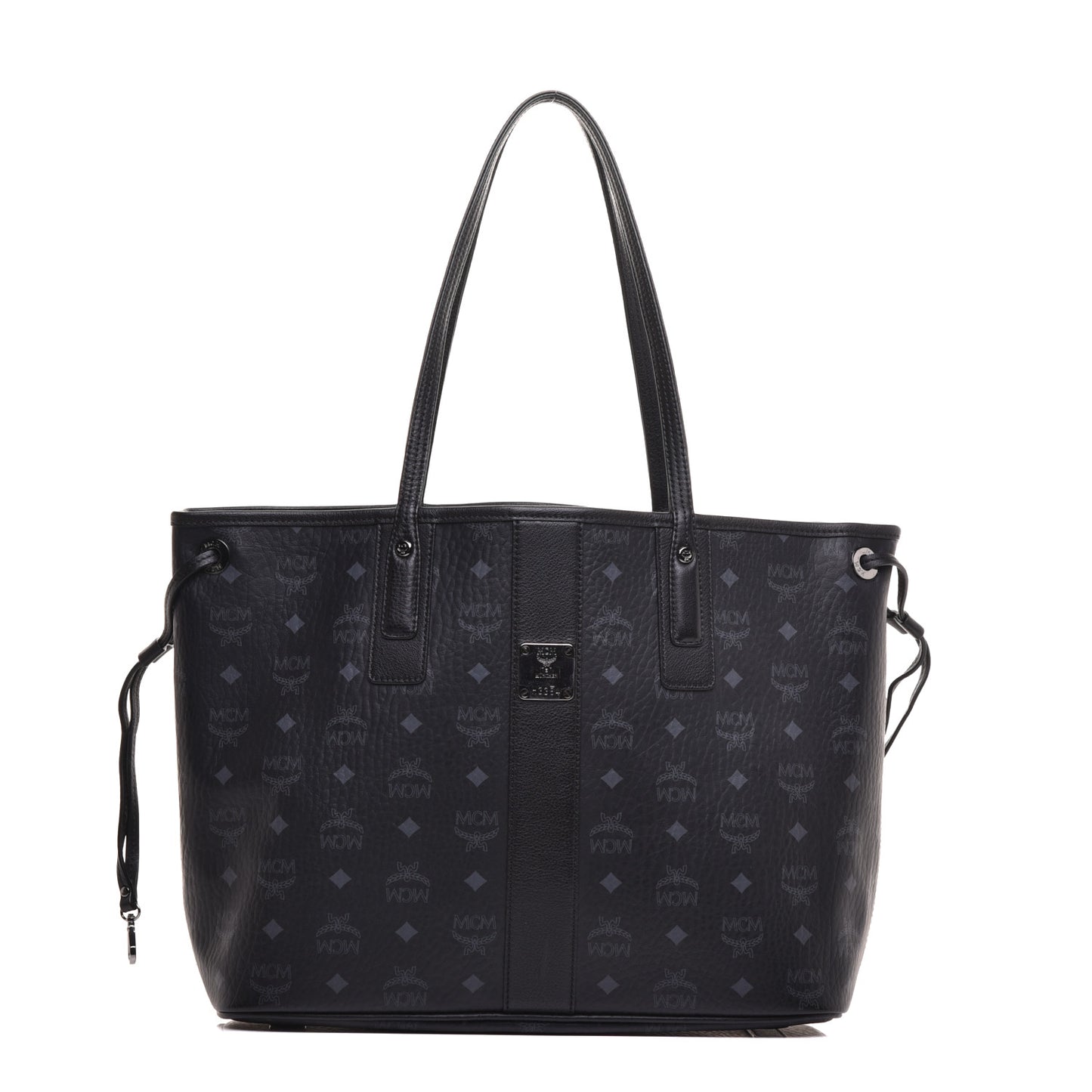 Visetos Medium Liz Reversible Shopper Tote Black