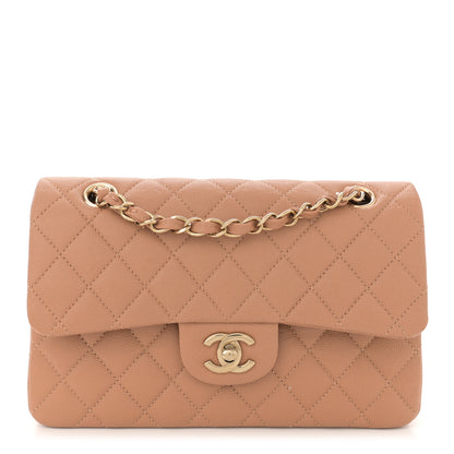 Chanel Caviar Quilted Small Double Flap Light Brown 1 of 12