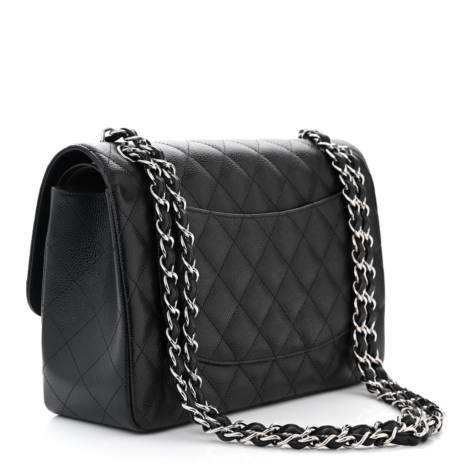 Chanel Caviar Quilted Jumbo Double Flap Black 3 of 11
