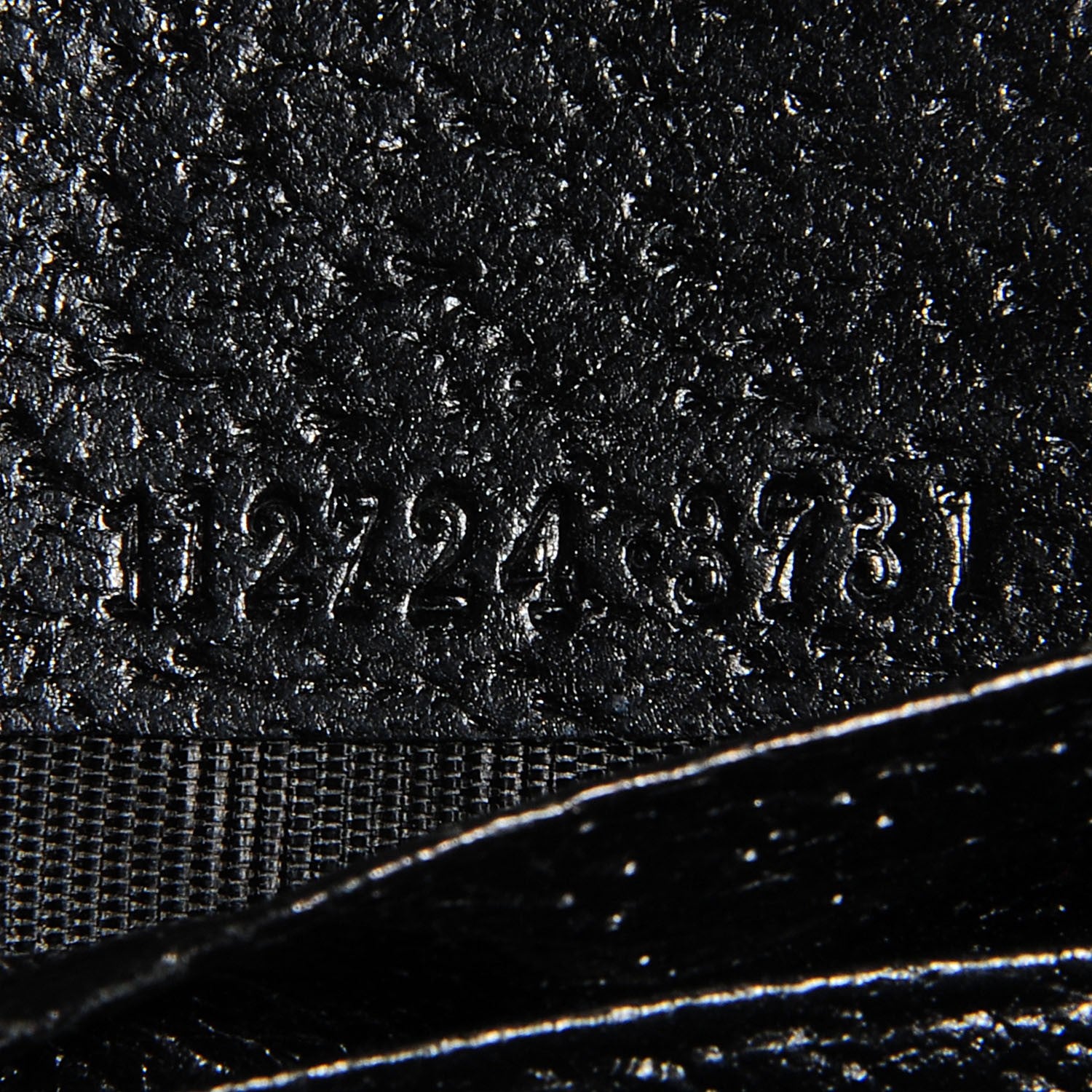 Gucci Monogram Metal Bar Zip Around Wallet Black 7 of 7