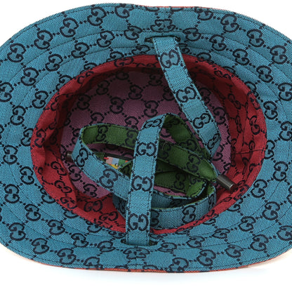Gucci Monogram Multicolor Reversible Bucket Hat Yellow Multicolor 5 of 14
