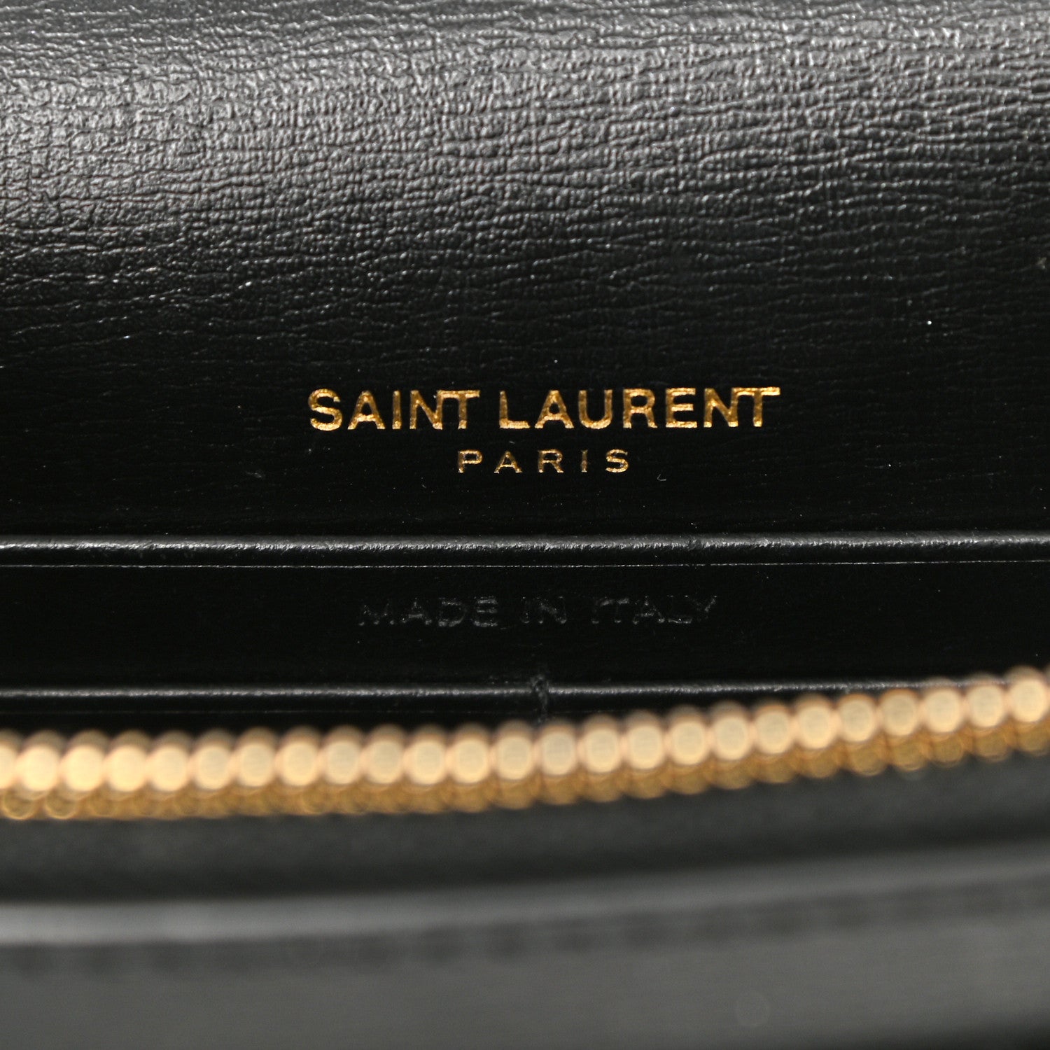 Saint Laurent Calfskin Monogram Sunset Chain Wallet Black 5 of 9