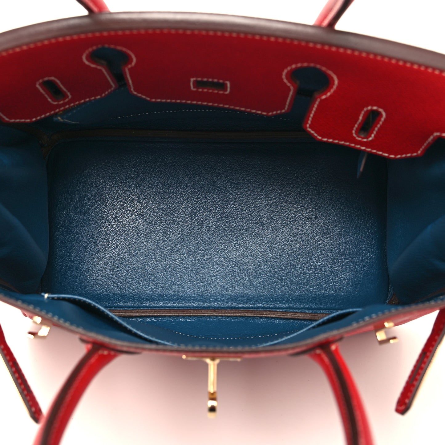 Epsom Candy Birkin 30 Rouge Casaque Bleu Thalassa