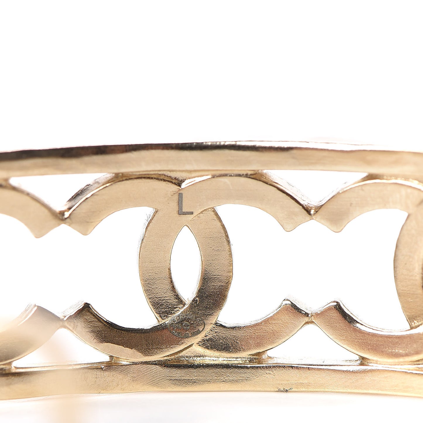 Metal Logo CC Cuff Gold