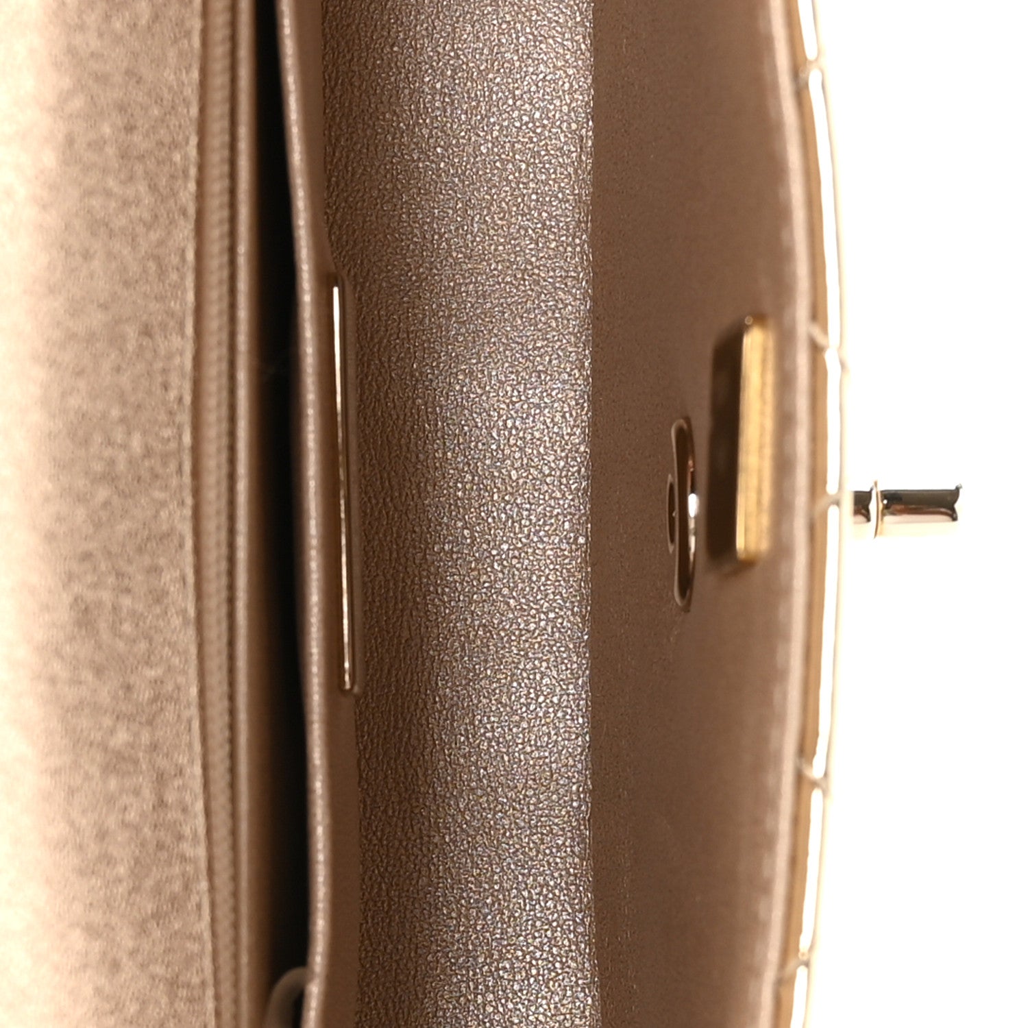 Chanel Mirror Calfskin Metallic Calfskin Quilted Hollywood Boulevard Mini Flap Gold 4 of 10
