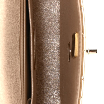 Chanel Mirror Calfskin Metallic Calfskin Quilted Hollywood Boulevard Mini Flap Gold 4 of 10
