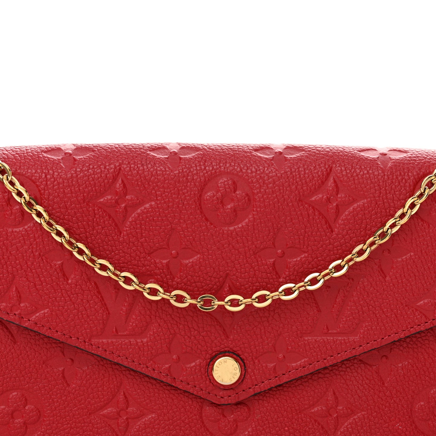 Empreinte Pochette Felicie Chain Wallet Cherry