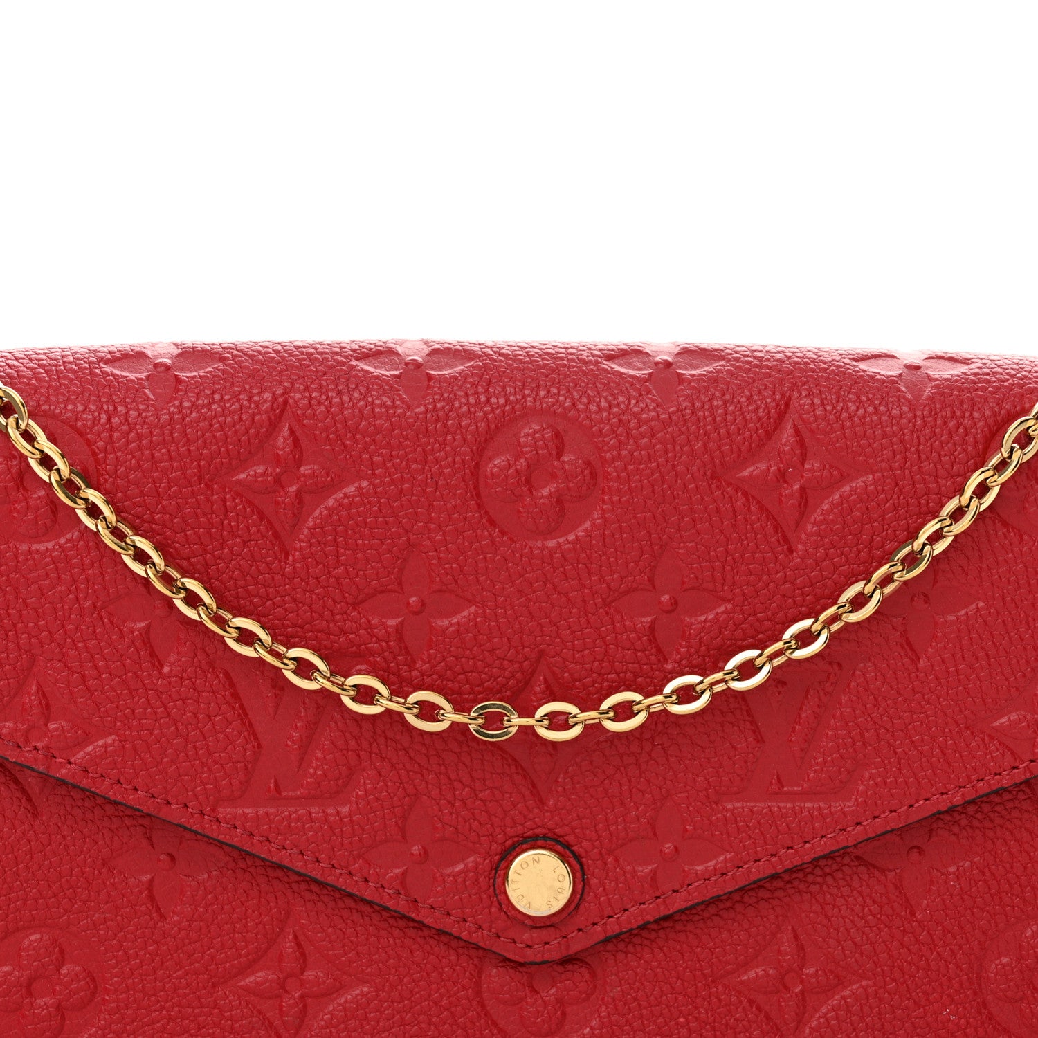 Louis Vuitton Empreinte Pochette Felicie Chain Wallet Cherry 8 of 13