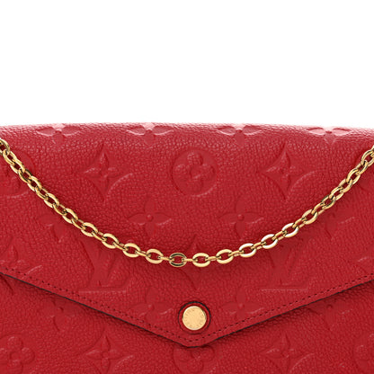 Louis Vuitton Empreinte Pochette Felicie Chain Wallet Cherry 8 of 13