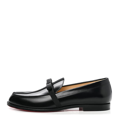 Christian Louboutin Calfskin Abrasivato Regalito Loafers 40.5 Black 1 of 10