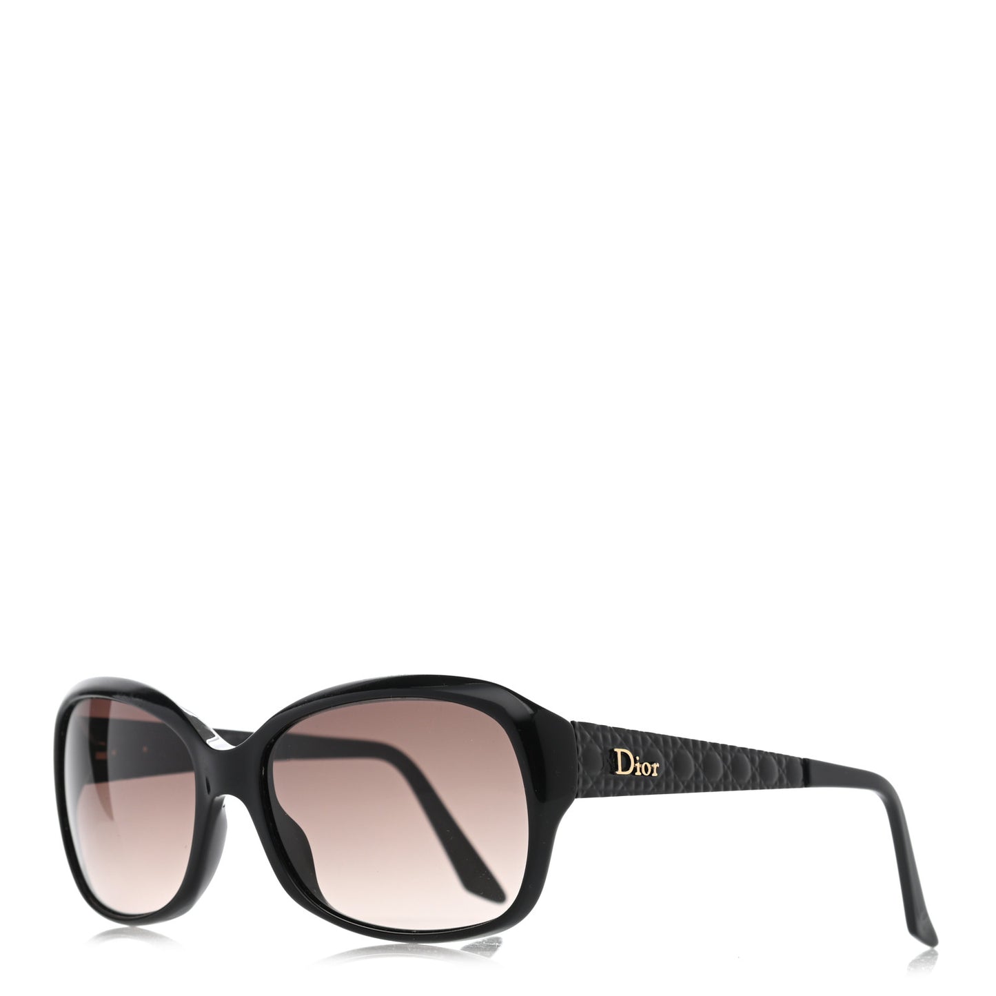 Lambskin Cannage Dior Lady 1R Sunglasses Black