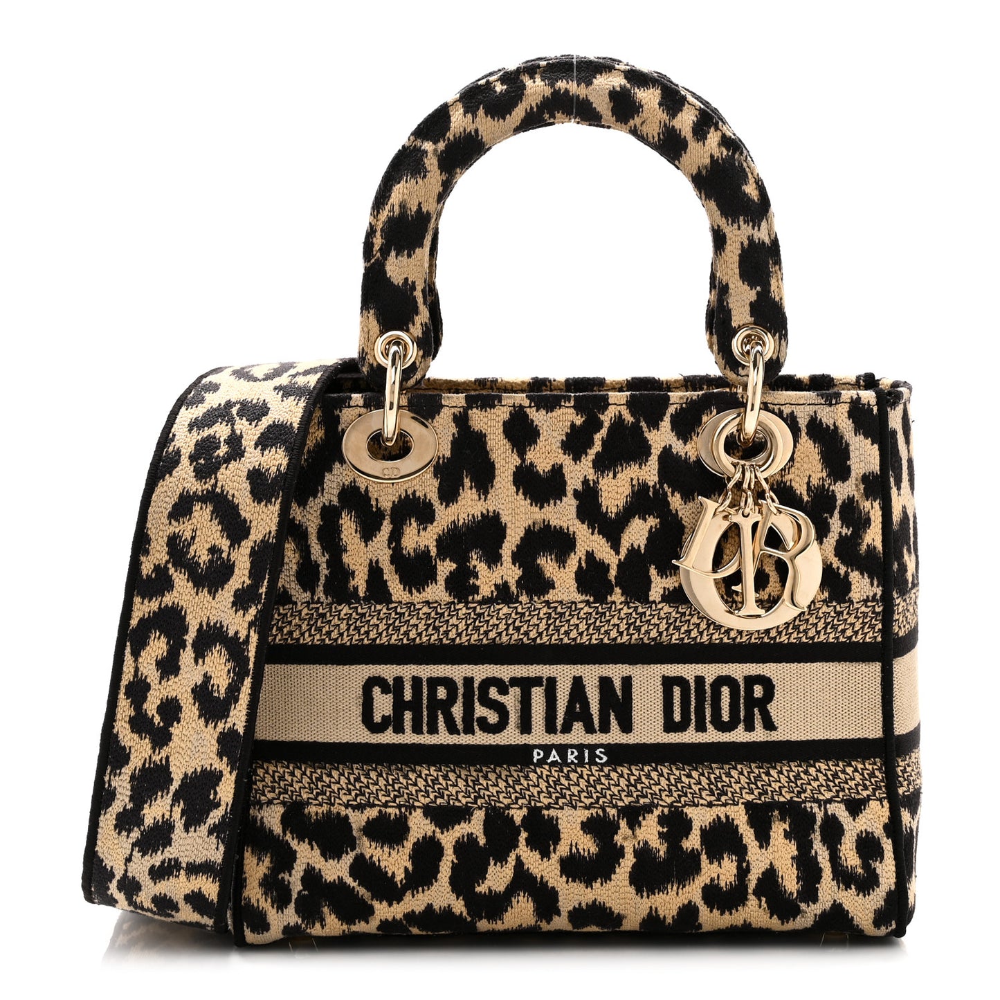 Canvas Medium Mizza Embroidered Lady D-Lite Beige Multicolor