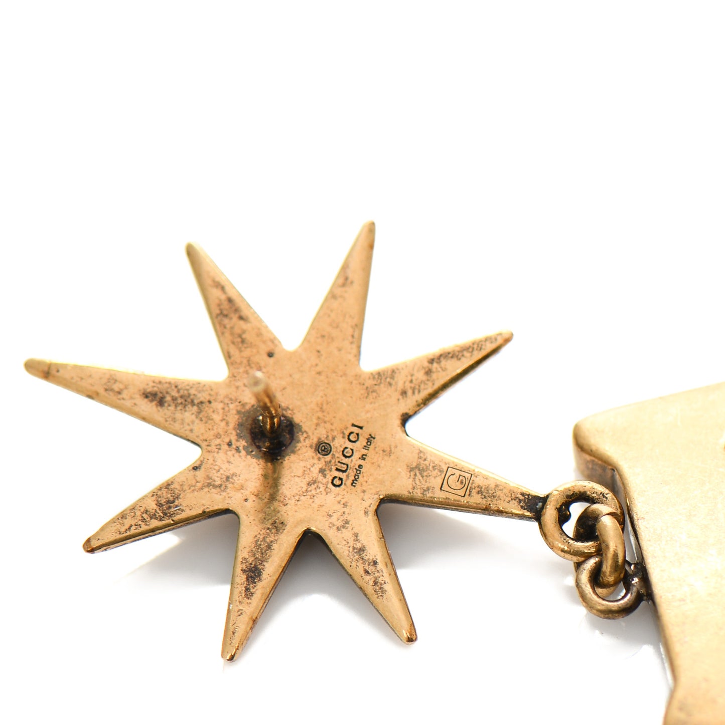Pearl Loved Earrings Aged Gold