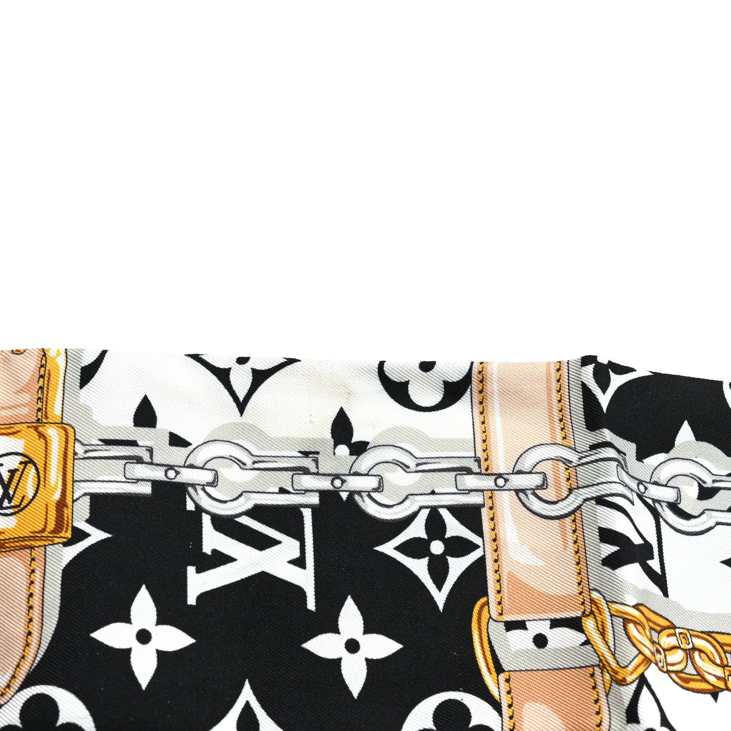 Louis Vuitton Silk Monogram Confidential Bandeau Black 5 of 5