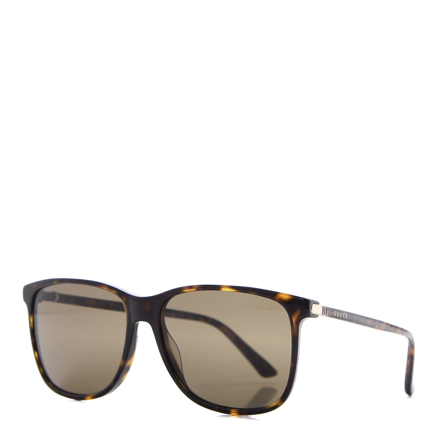 Gucci Square Frame GG0017S Sunglasses Havana 1 of 7