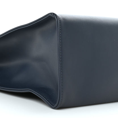 Telfar Vegan Leather Medium Shopping Bag Navy 7 of 8