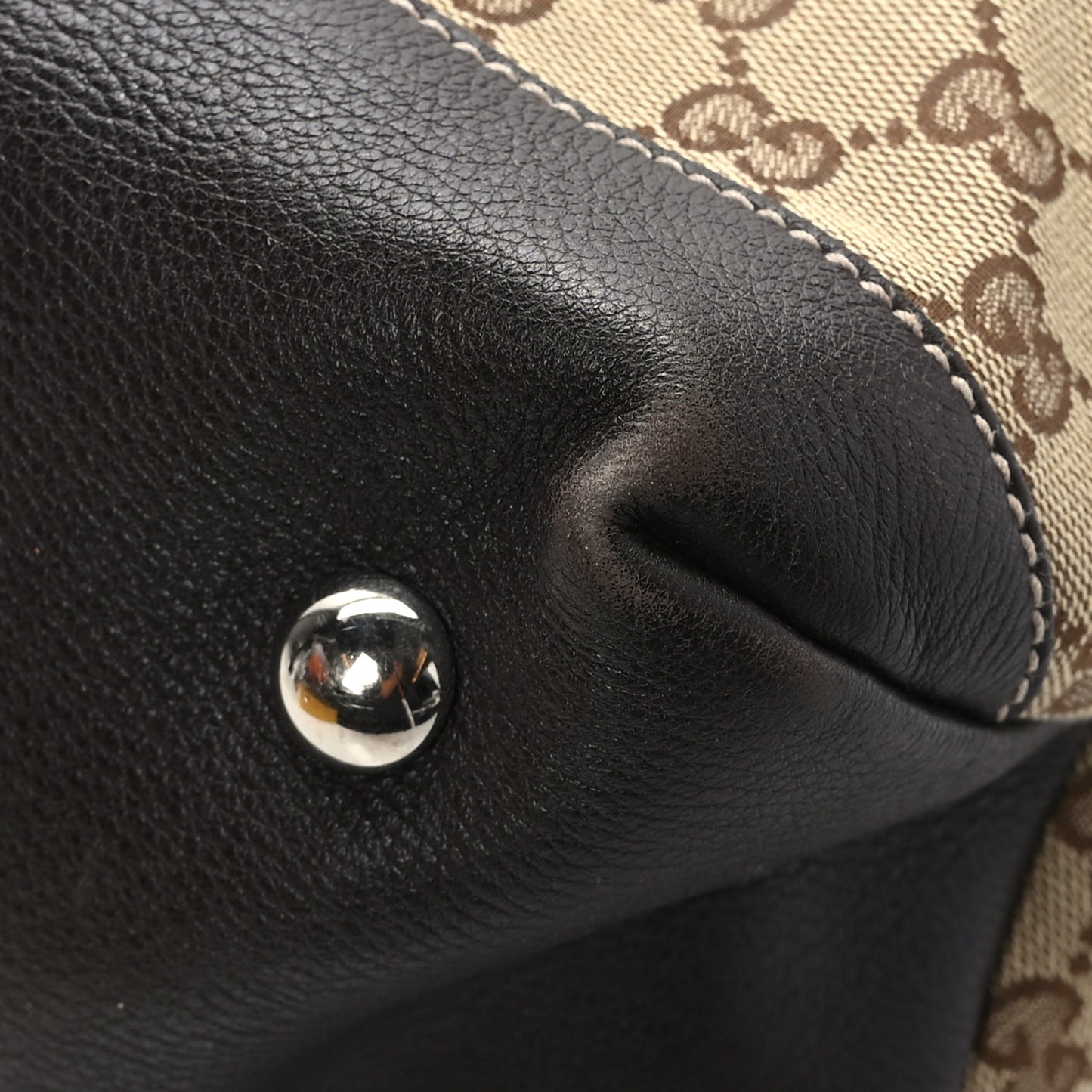 Monogram Web Sunset Tote Dark Brown