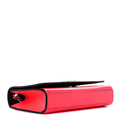Saint Laurent Patent Grain de Poudre Small Monogram Kate Satchel Neon Pink 3 of 11