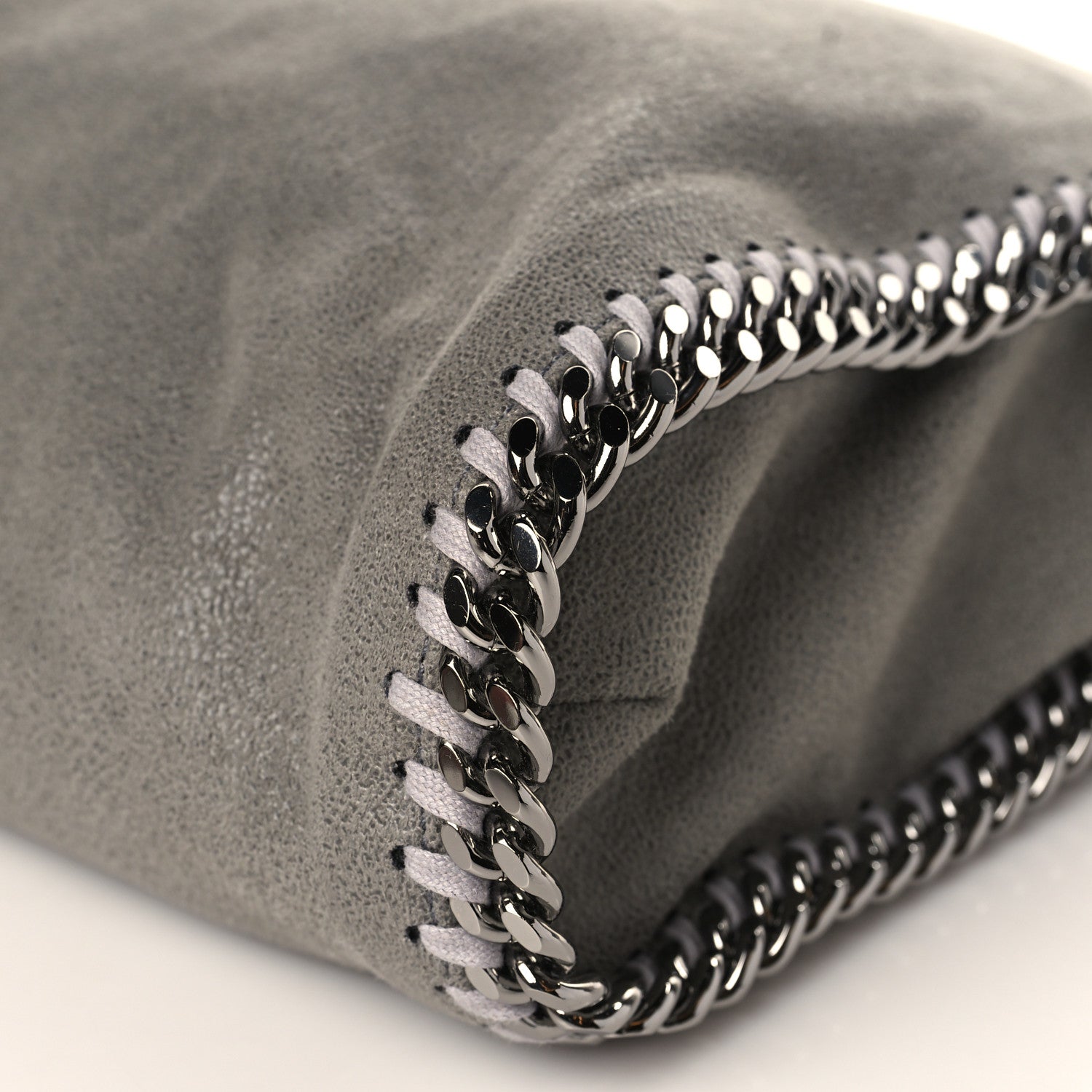 Stella McCartney Shaggy Deer Falabella Fold Over Tote Grey 7 of 7