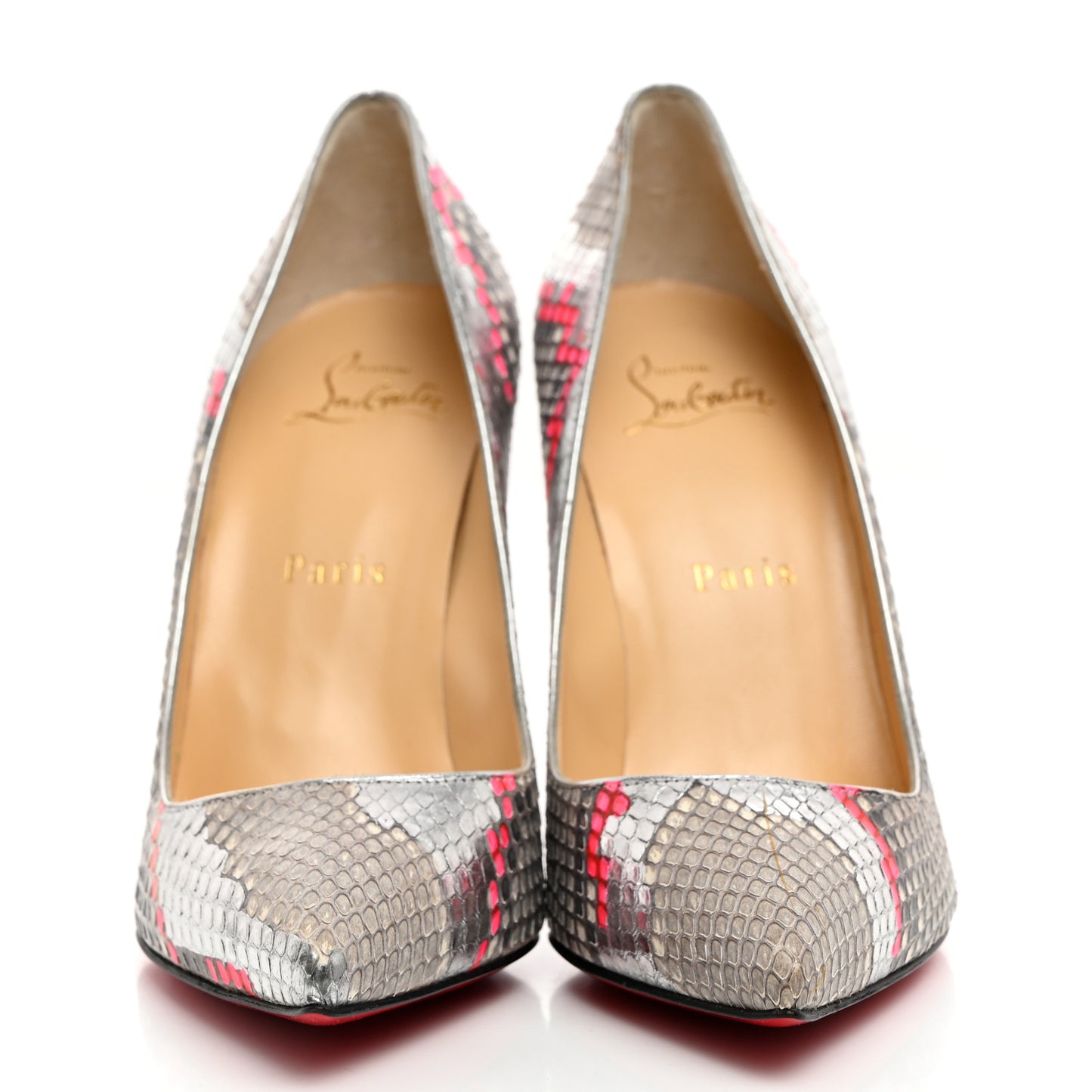 Snakeskin Nappa Space Pigalle Follies 100 Pumps 37.5 Roccia Magnifique