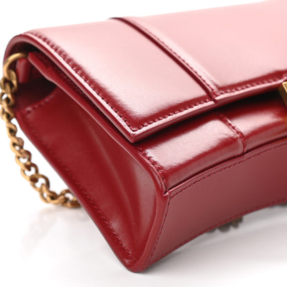 Balenciaga Shiny Box Calfskin Hourglass Chain Bag Bright Red 8 of 9