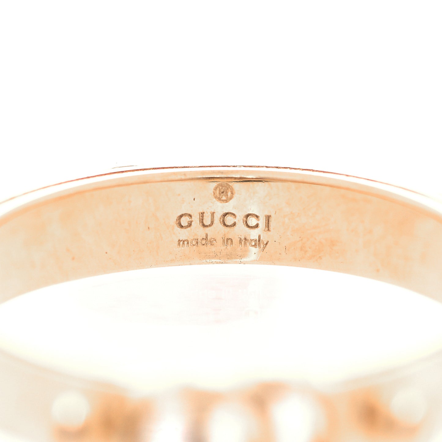18K Yellow Gold Running GG Ring 51 5.75