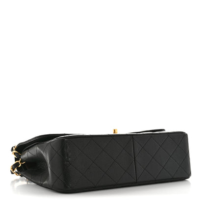 Chanel Caviar Quilted Jumbo Double Flap Black 5 of 15