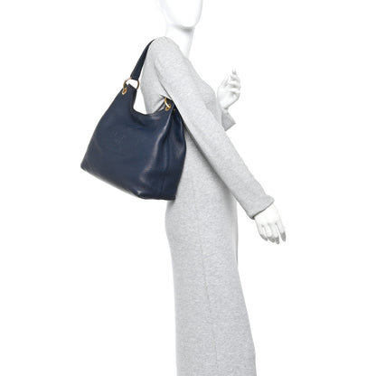 Prada Vitello Phenix Embossed Logo Hobo Baltico 2 of 11