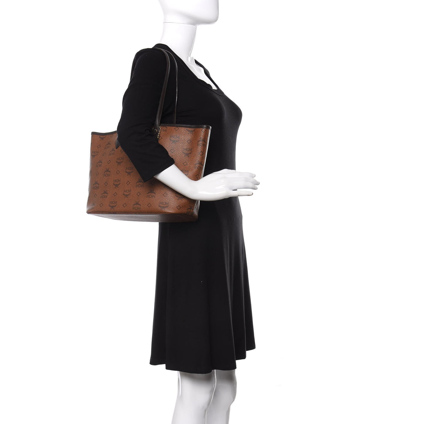 Visetos Dog Bone Shopper Tote Brown