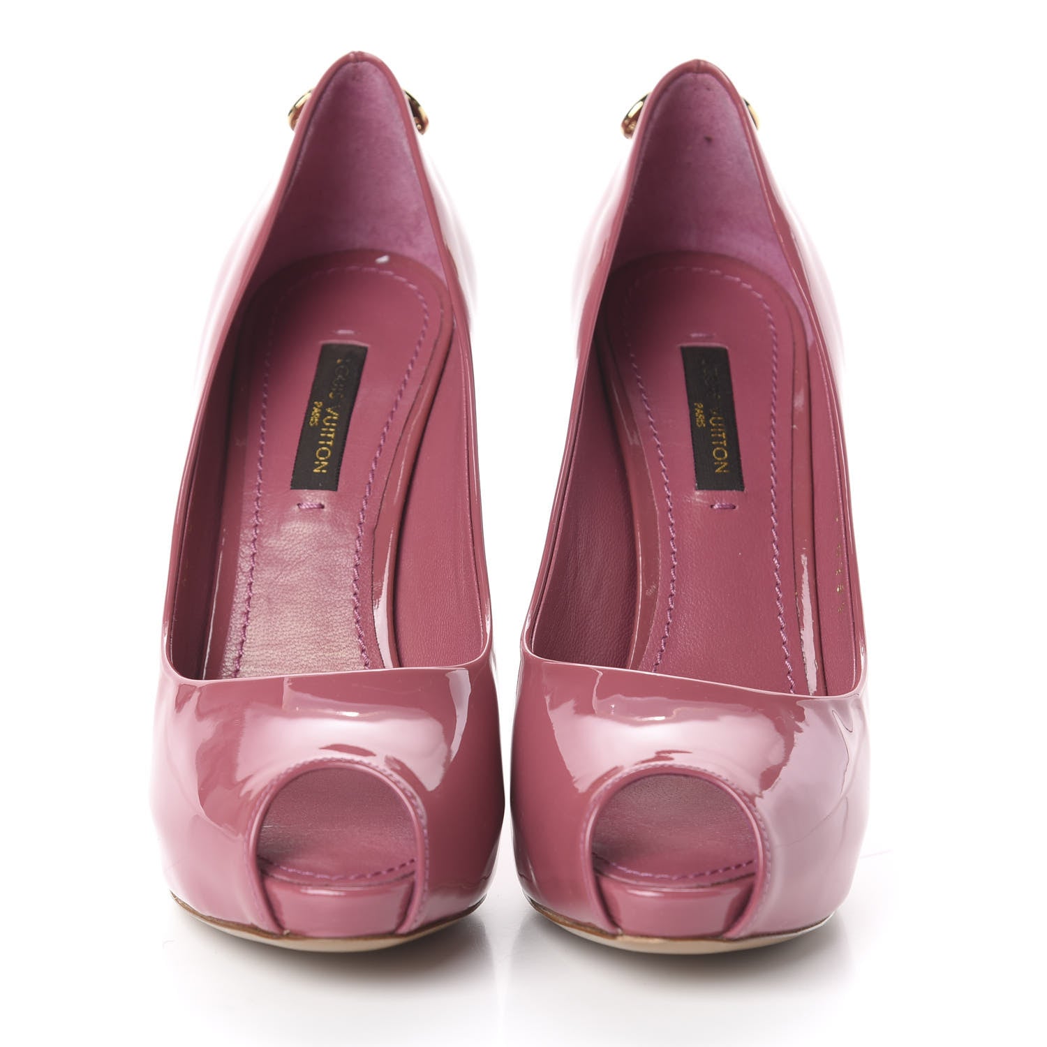 Louis Vuitton Patent Calfskin Oh Really Peep Toe Pumps 35 Frambroise 2 of 7