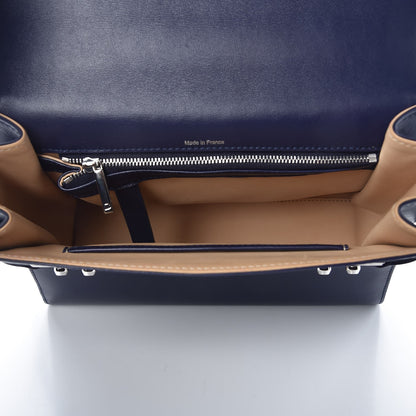 Delvaux Calfskin MM Tempete Satchel Navy 6 of 7
