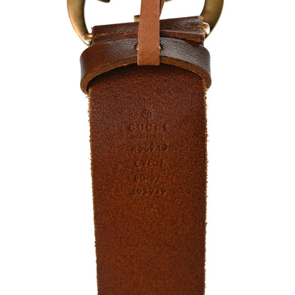 Gucci Faded Calfskin Snake Double G 40mm Belt 80 32 Cuir 3 of 4