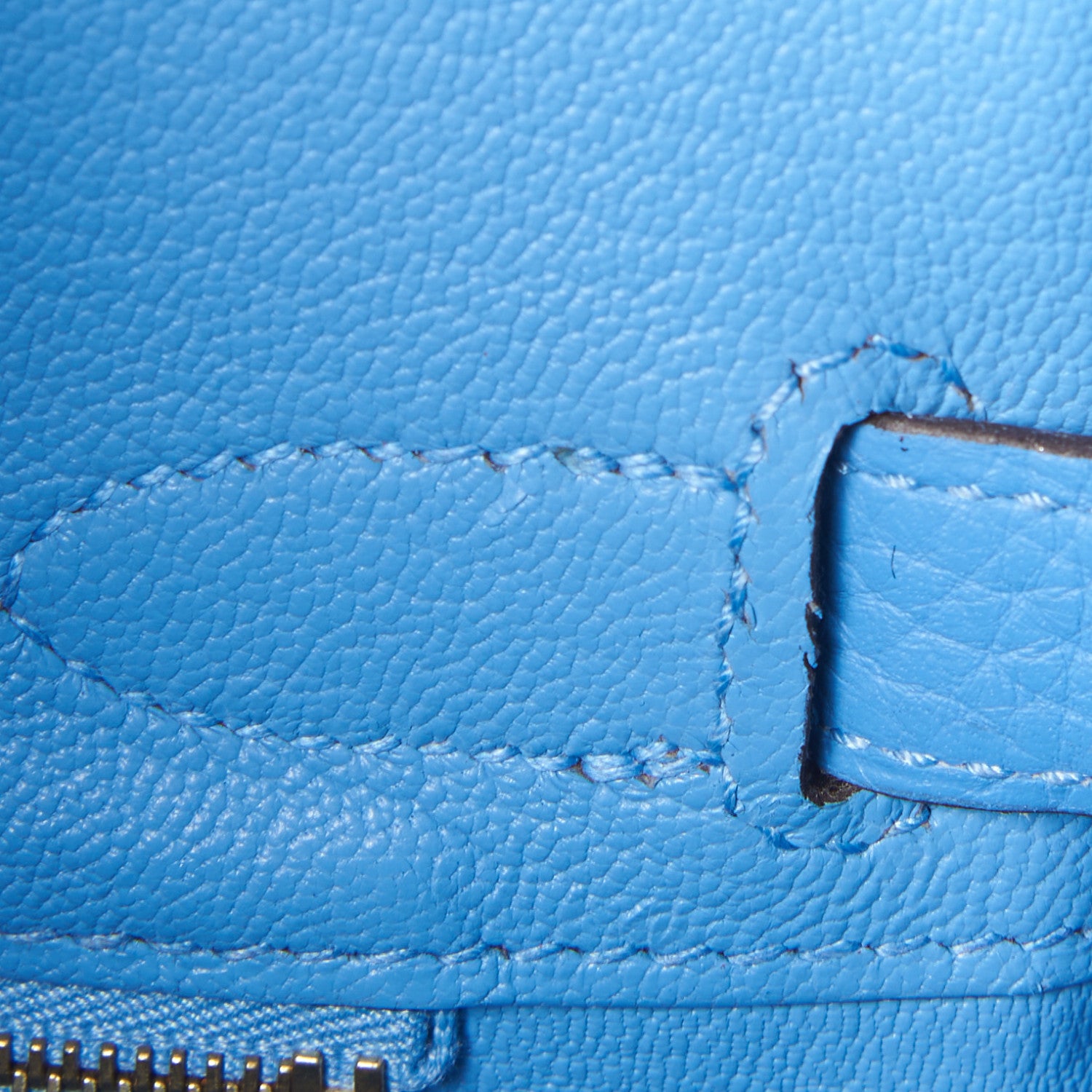 Hermes Taurillon Clemence Birkin 30 Bleu Paradis 18 of 30