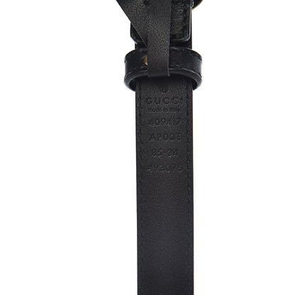 Gucci Calfskin Double G 20mm Belt 85 34 Black 4 of 7