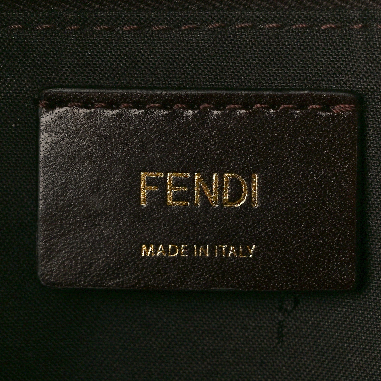 Fendi X FILA Glazed Fabric Vitello Century FF 1974 Mania Belt Bag Mogano Panna Blueberry 6 of 11