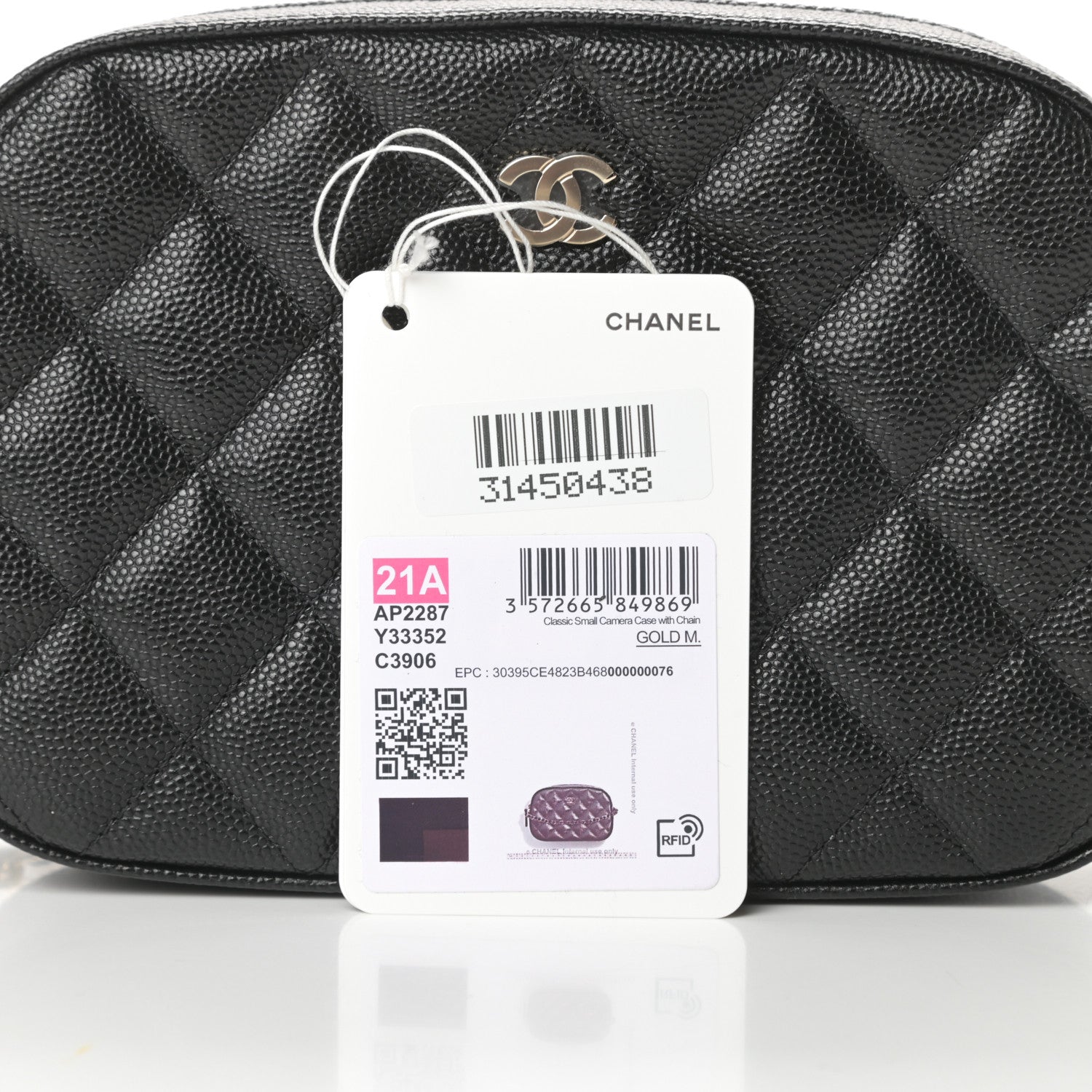 Chanel Caviar Quilted Vanity With Chain Black 12 of 13