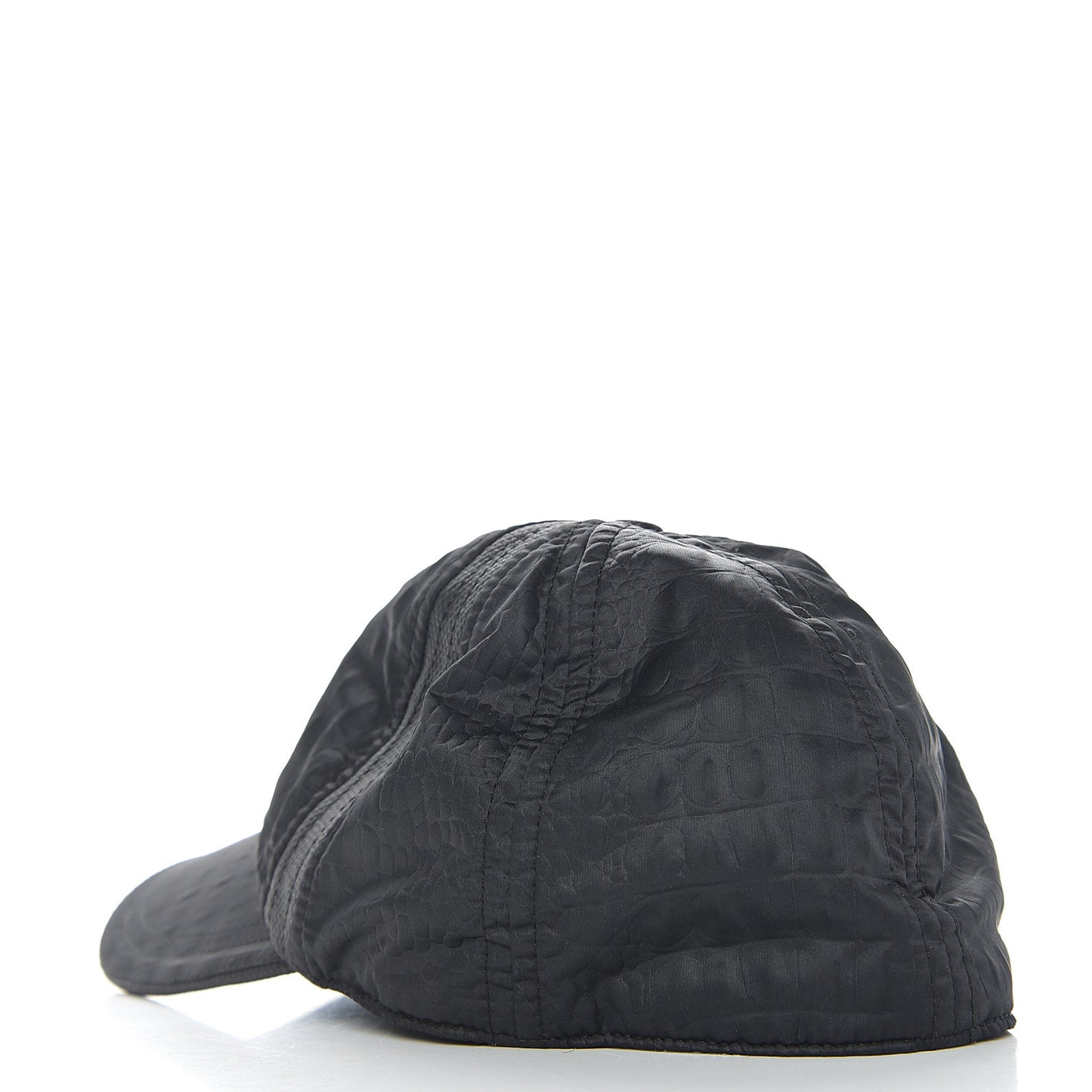 Nylon CC Crocodile Print Cap Hat 57 Black