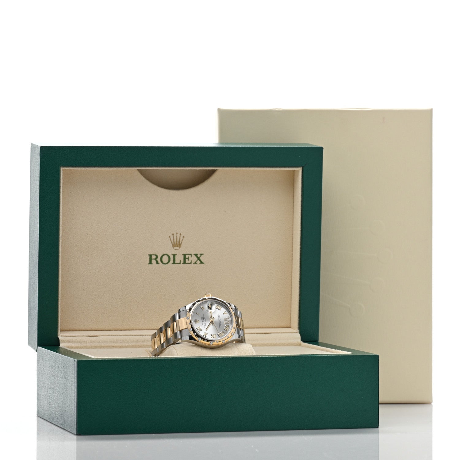 Rolex Stainless Steel 18K Yellow Gold Diamond Mother of Pearl 31mm Oyster Perpetual Datejust Watch 278343RBR 5 of 5