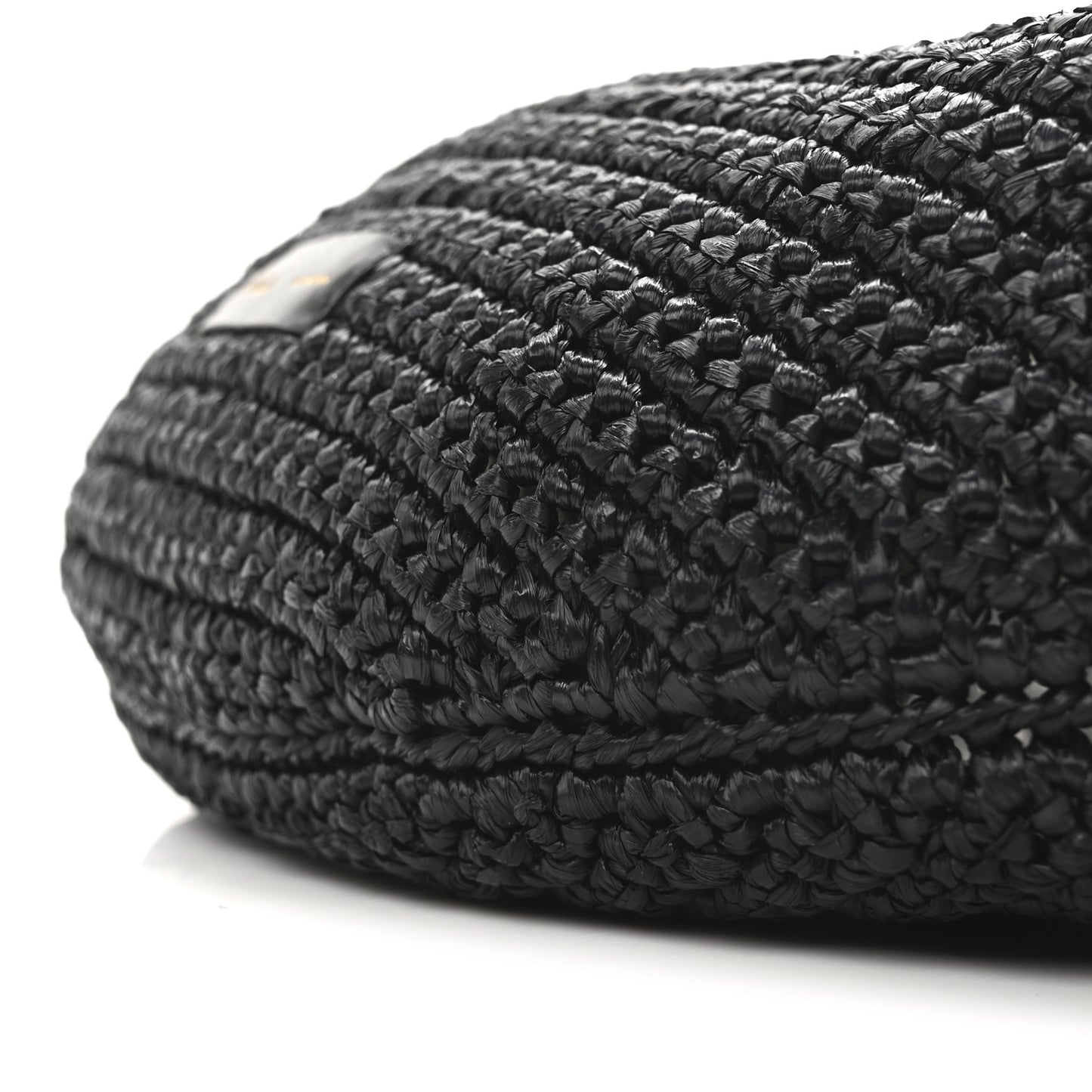 Raffia Olivia Hobo Black