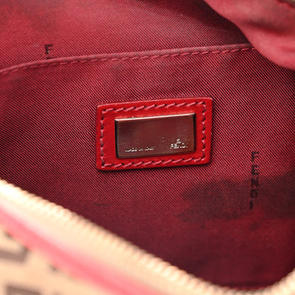 Fendi Zucchino Cuoio Chef Hobo Mogano Panna Rosso 6 of 16