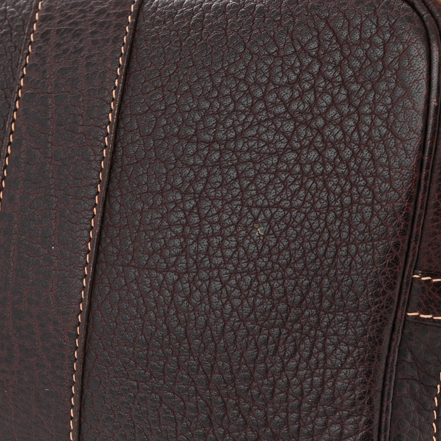 Buffle Skipper Toile Garden Party 36 MM Tote Marron Fonce