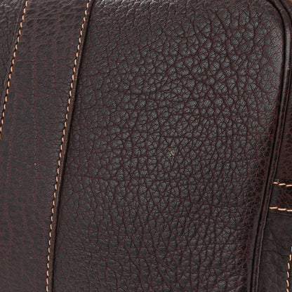 Hermes Buffle Skipper Toile Garden Party 36 MM Tote Marron Fonce 11 of 13