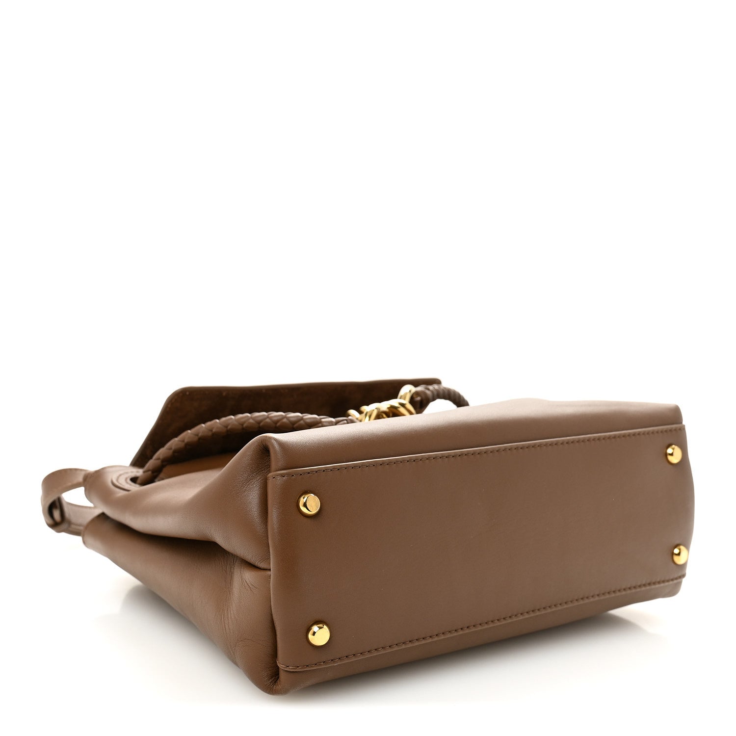 Bottega Veneta Silky Calfskin Small Ciao Ciao Nocciola 4 of 9