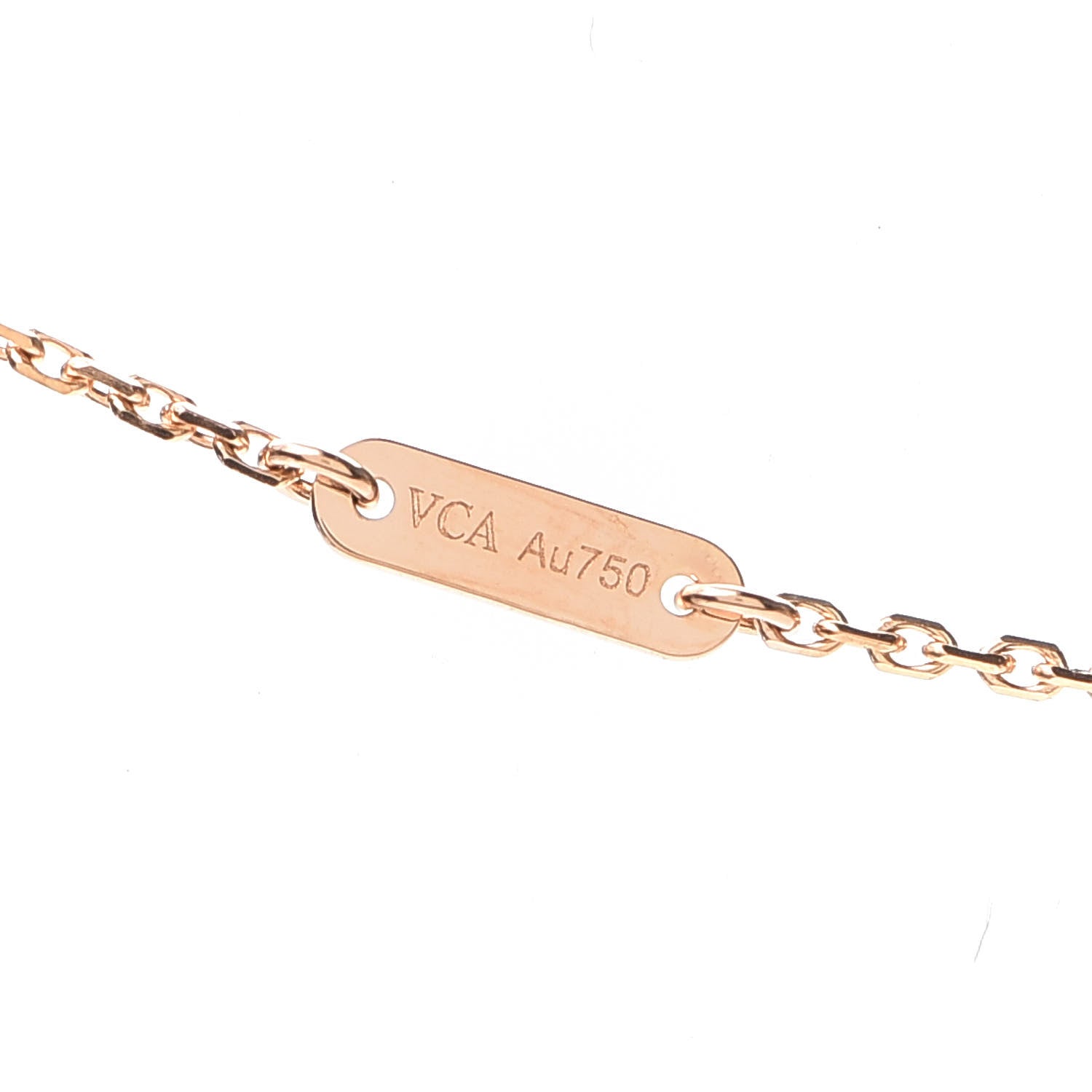 Van Cleef & Arpels 18K Rose Gold Carnelian Sweet Alhambra Heart Pendant Necklace 6 of 7