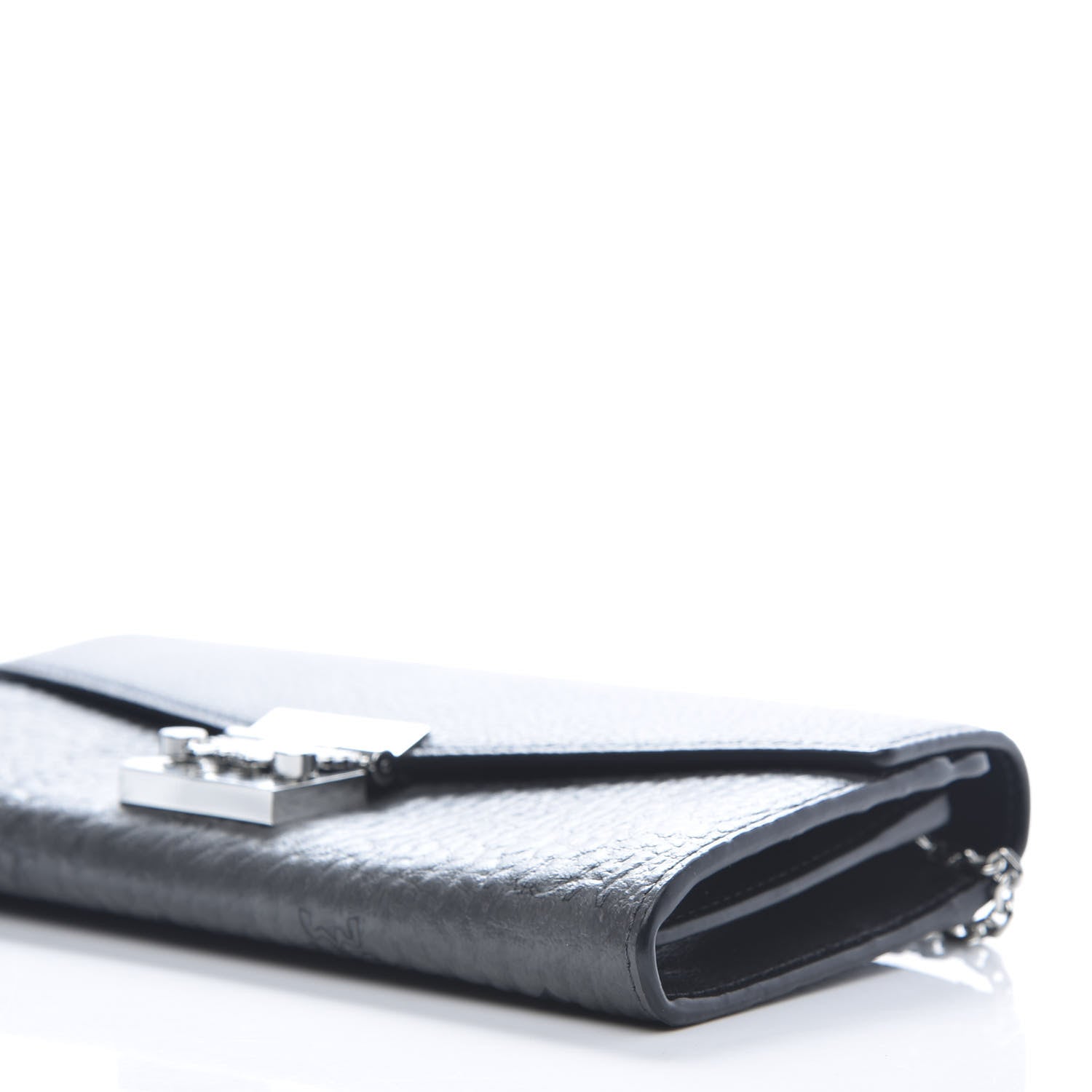 MCM Visetos Calfskin Large Patricia Wallet On Chain Black 9 of 9