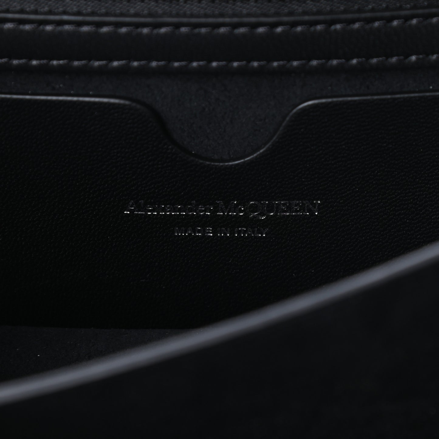 Lambskin Quilted Knuckle Shoulder Bag Black