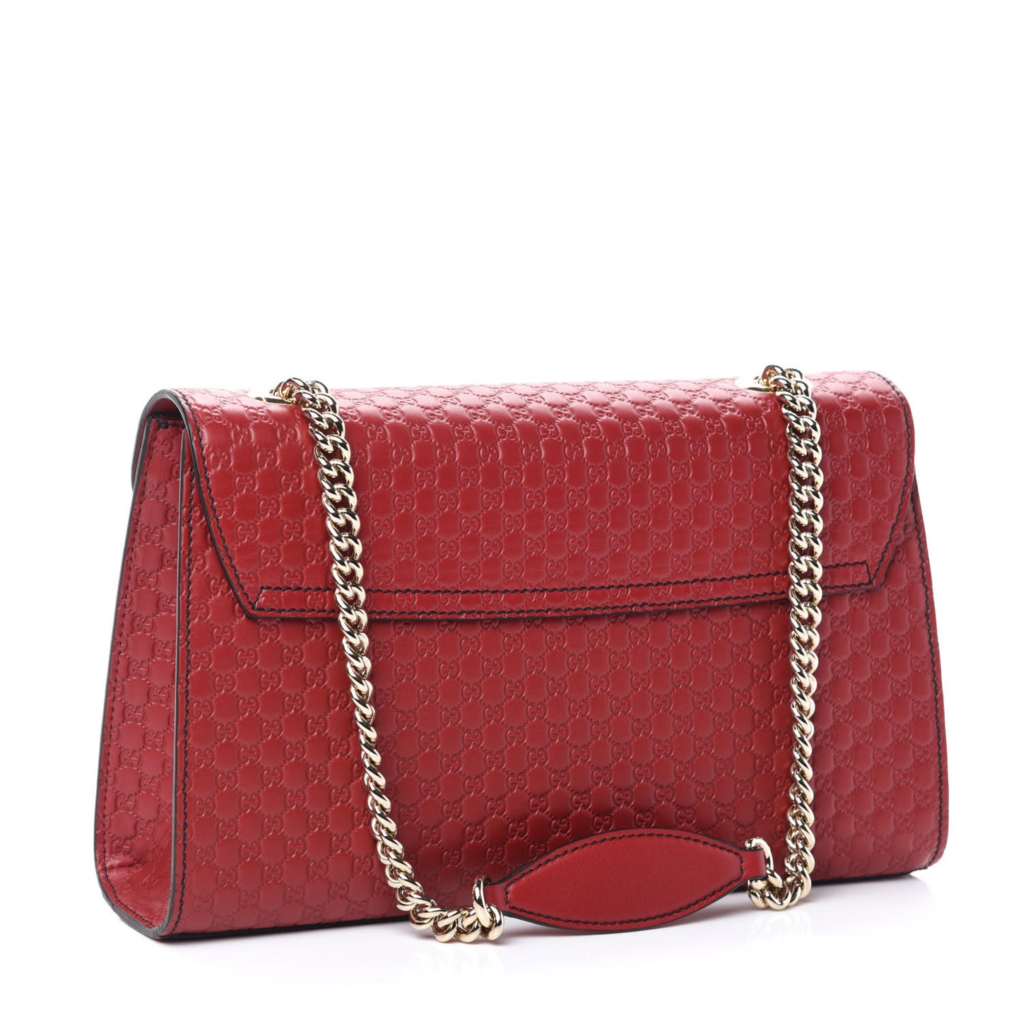 Microguccissima Medium Emily Chain Shoulder Bag Red